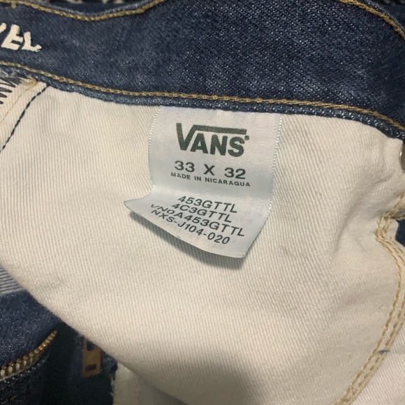 Vans V96 Relaxed Fit Jeans Dark denim size 33x32 - Picture 5 of 5